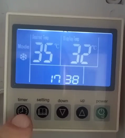 40KW侧出风定制热泵正视图