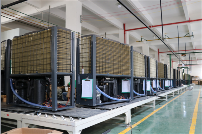 40KW侧出风定制热泵安装视图