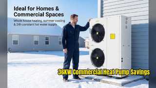 36KW EVI Heat Pump Efficient Commercial Heating Solution