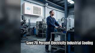 El aire acondicionado evaporativo industrial ahorra un 70 por ciento de energía